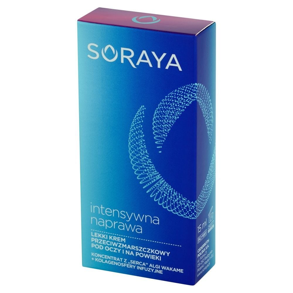 Soraya Intensywna Naprawa Lekki krem przeciwzmarszczkowy pod oczy i na powieki 15 ml
