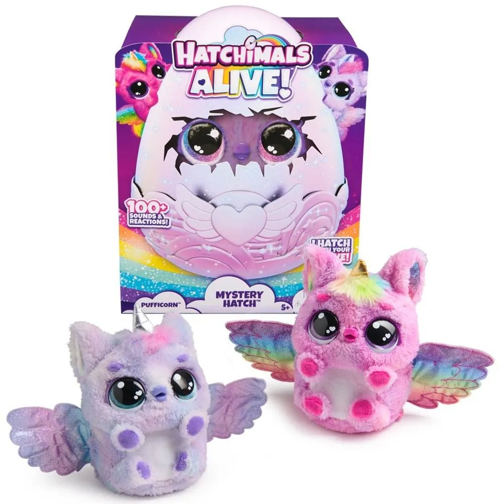 SPIN MASTER Magiczne jajko Hatchimals Alive Secret Hatch Pufficorn
