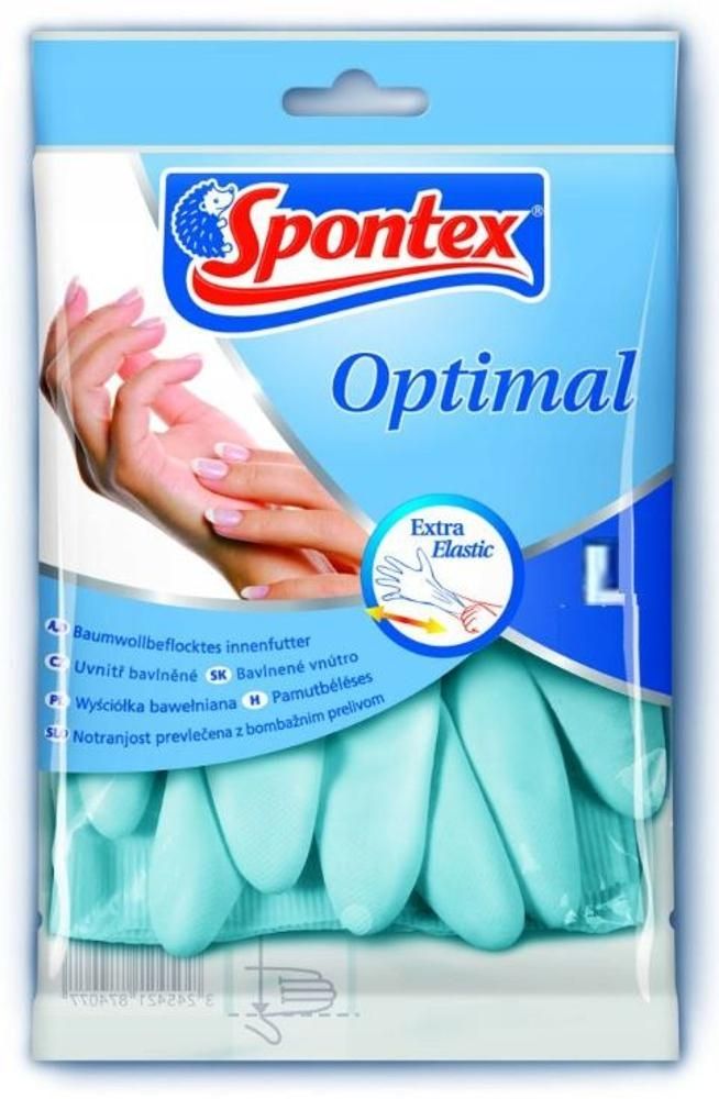 SPONTEX Rękawice do sprzątania Optimal rozmiar L