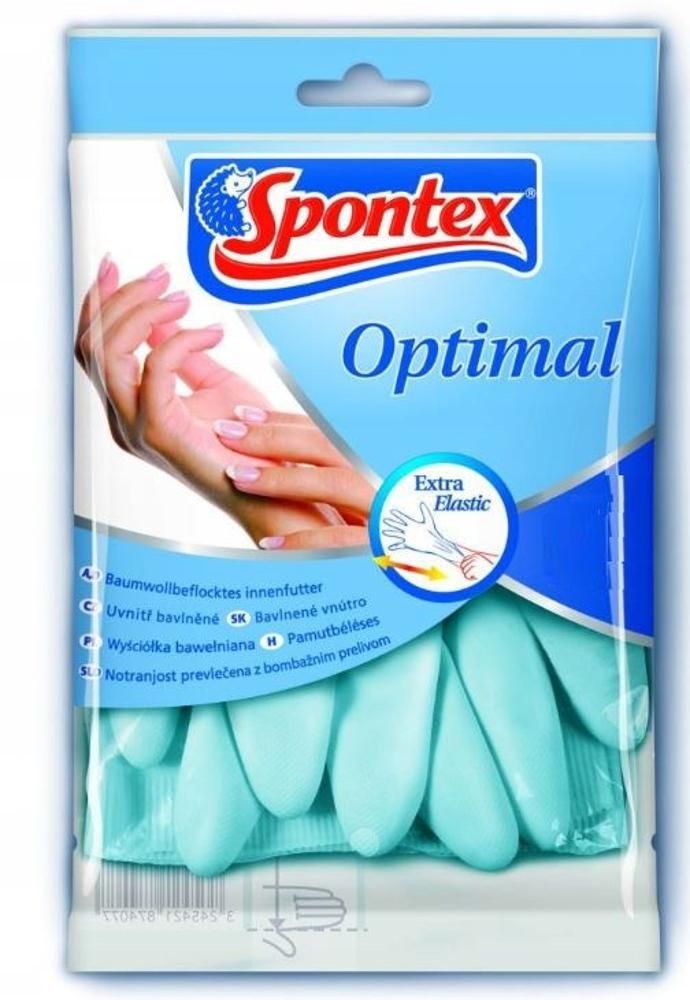 SPONTEX Rękawice do sprzątania Optimal rozmiar S