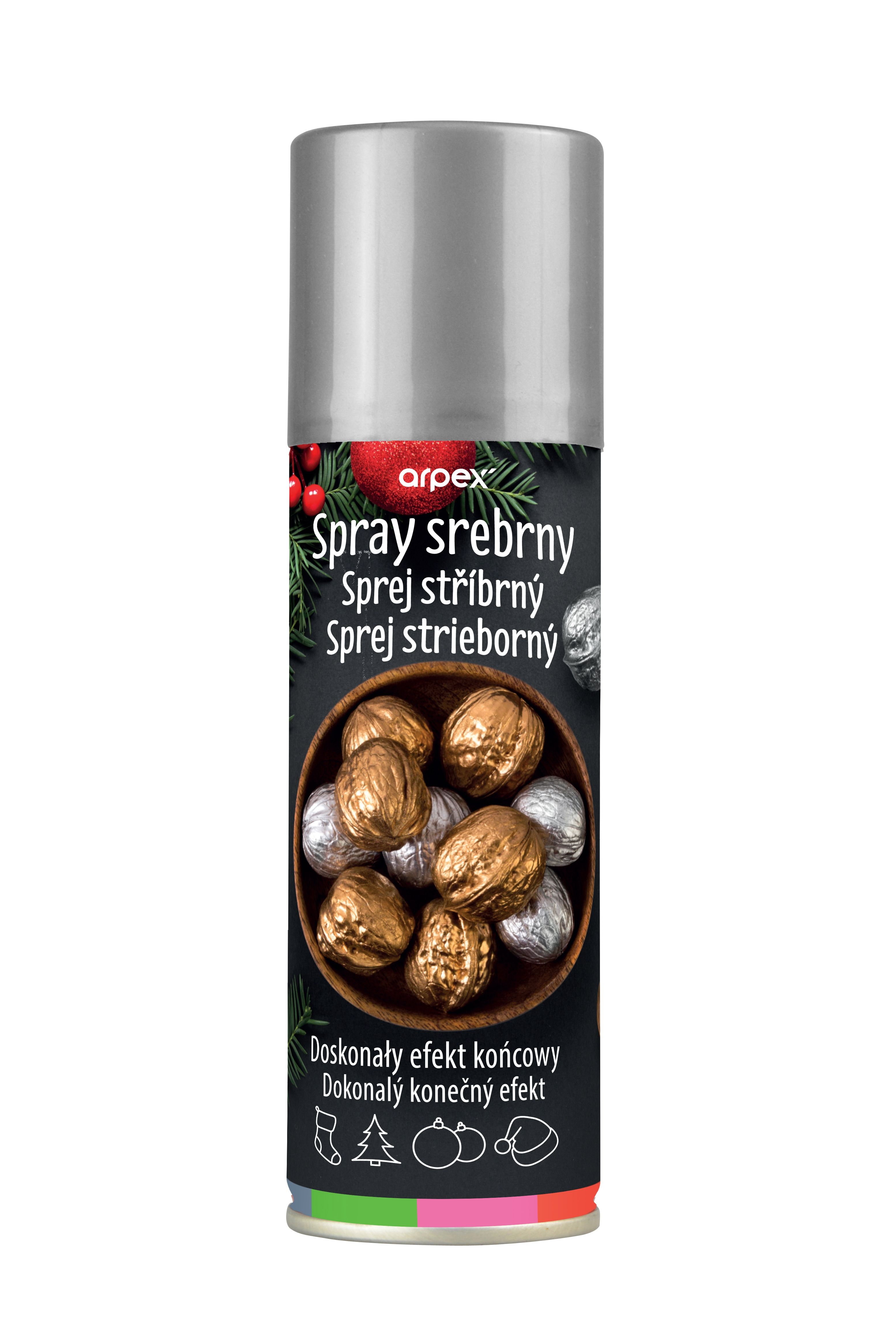 Spray Dekoracyjny Srebrny Arpex 125 ml