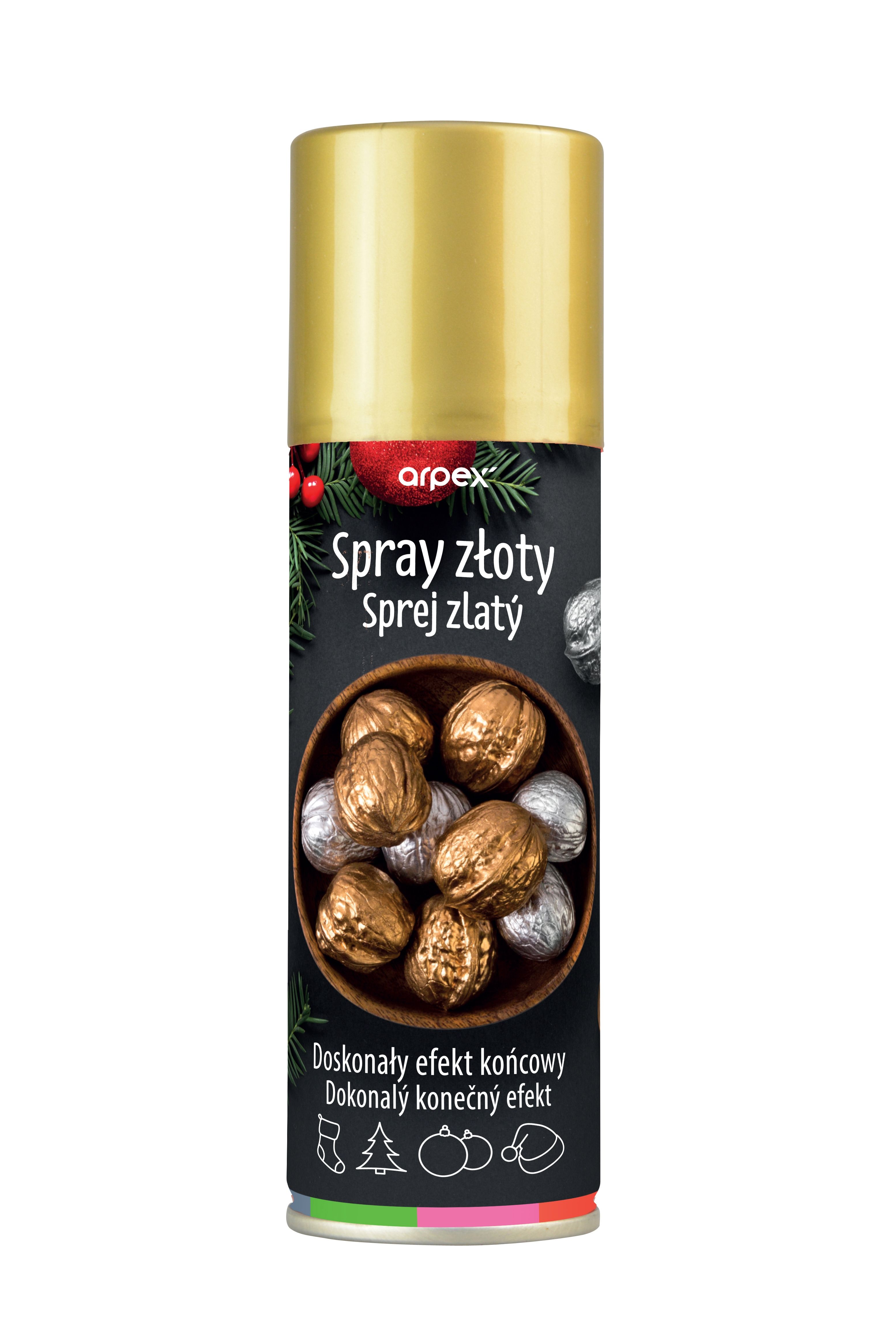 Spray Dekoracyjny Arpex Złoty 125 ml