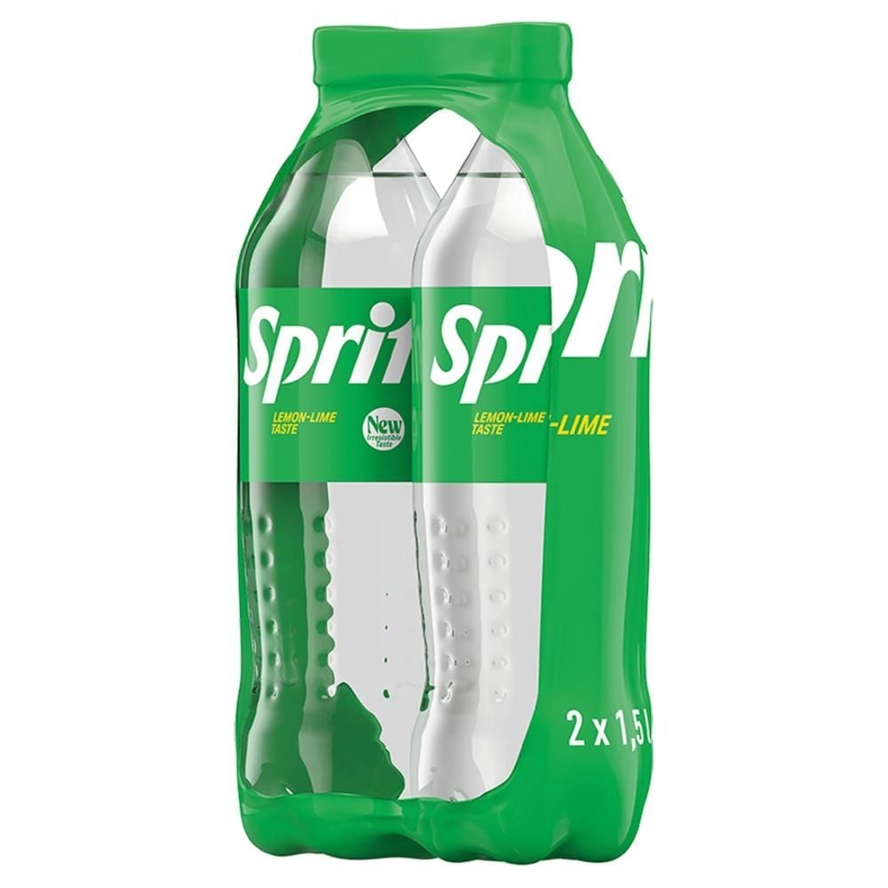 Sprite Napój gazowany o smaku cytrynowo-limonkowym 2 x 1,5 l