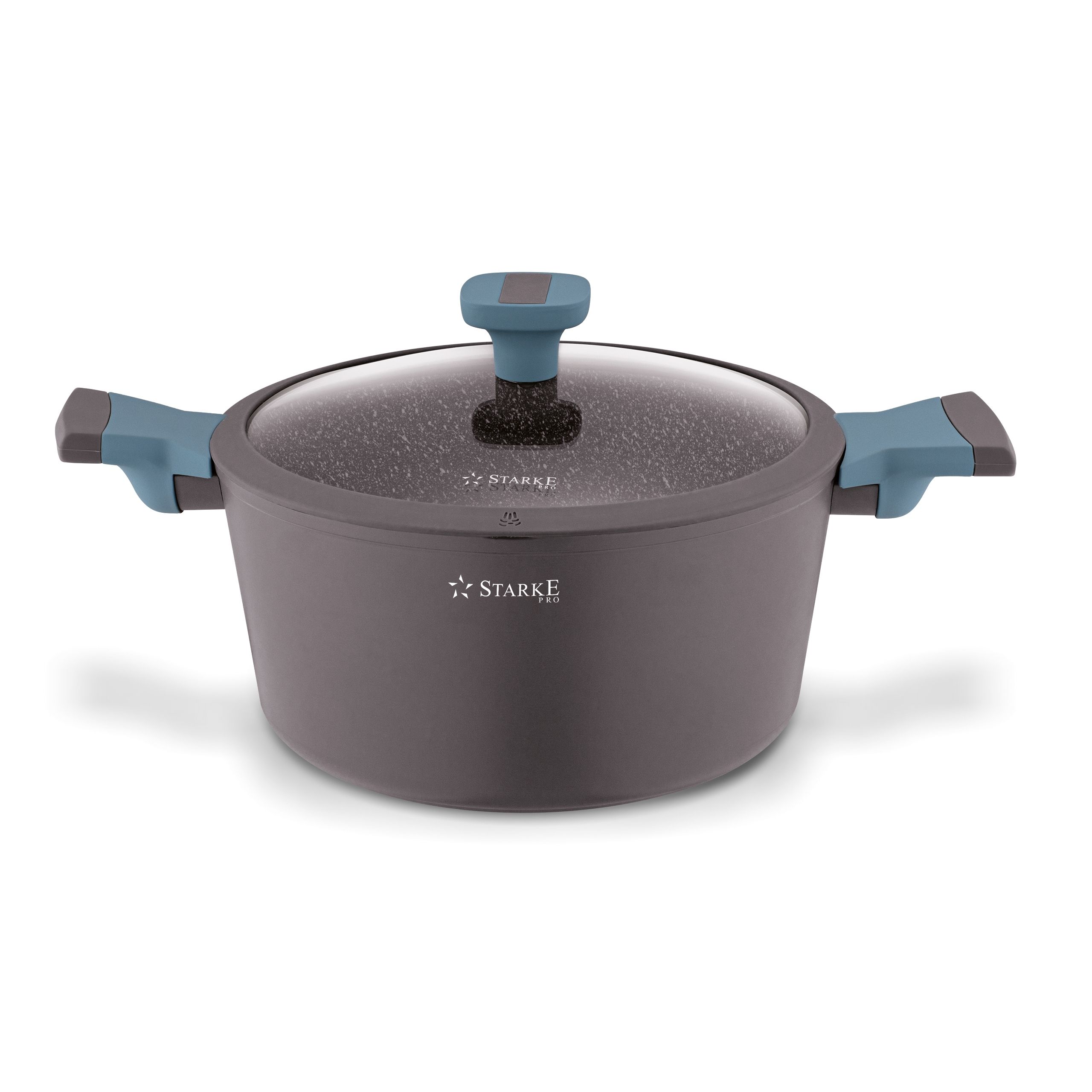 STARKE PRO LUXURY GREY GARNEK Z POKRYWĄ 24 CM