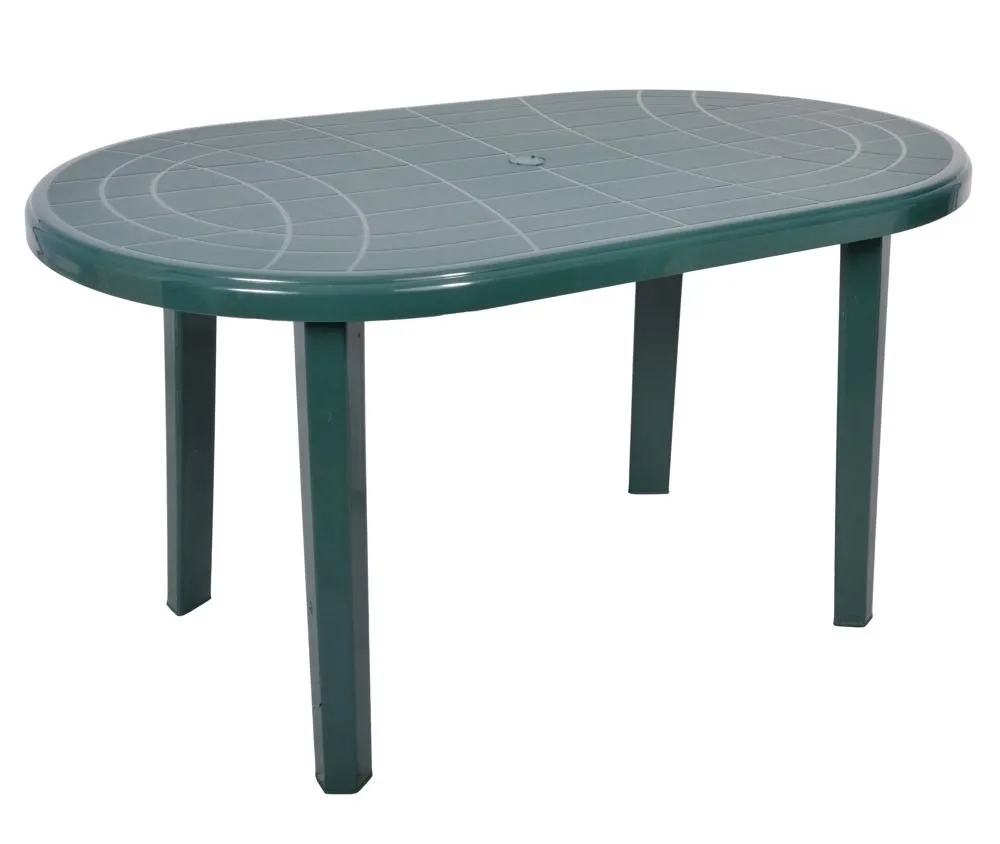 OŁER Stół JANTAR owalny 135x80cm - zieleń leśna