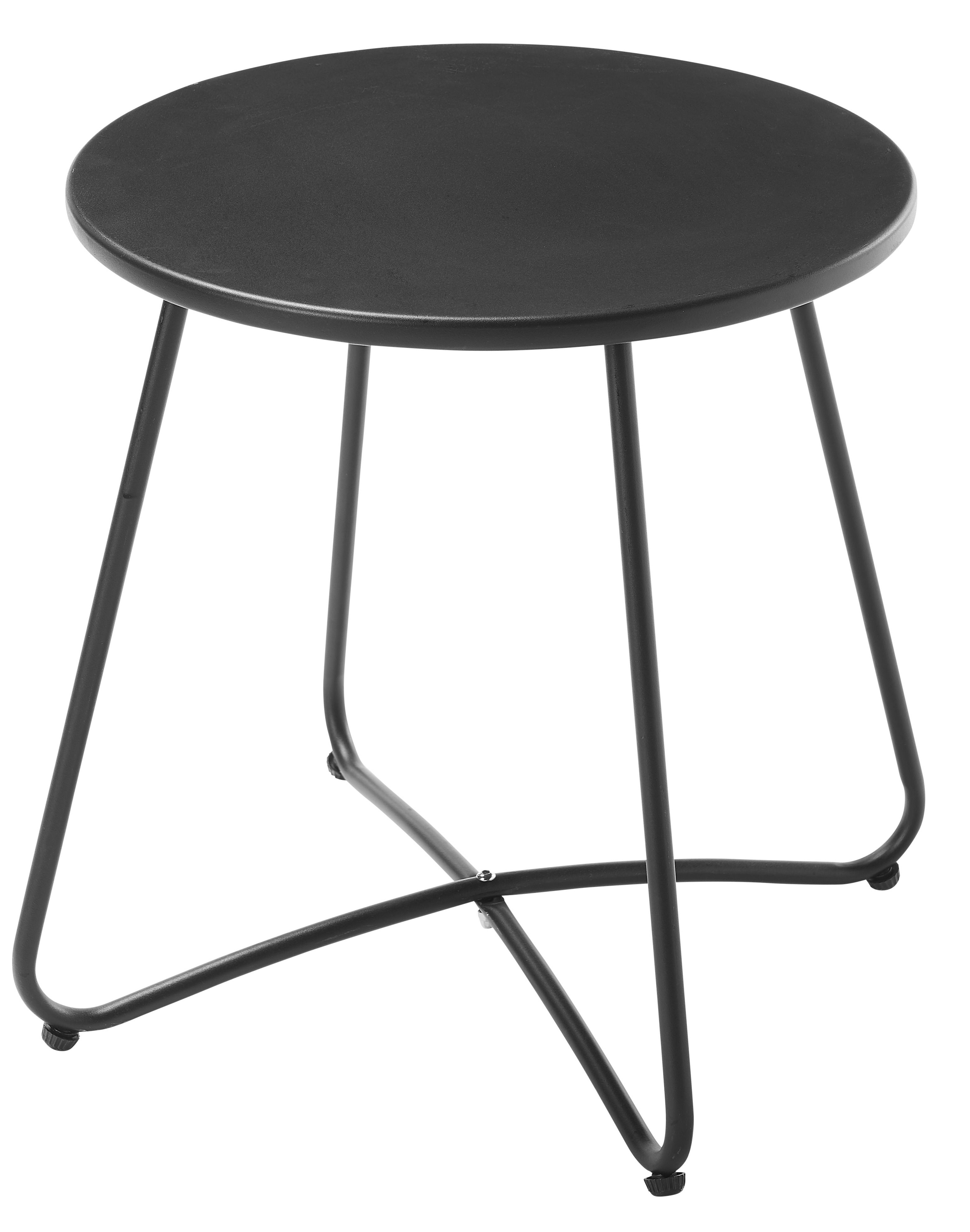 Hyba Stolik kawowy ogrodowy czarny 42 cm