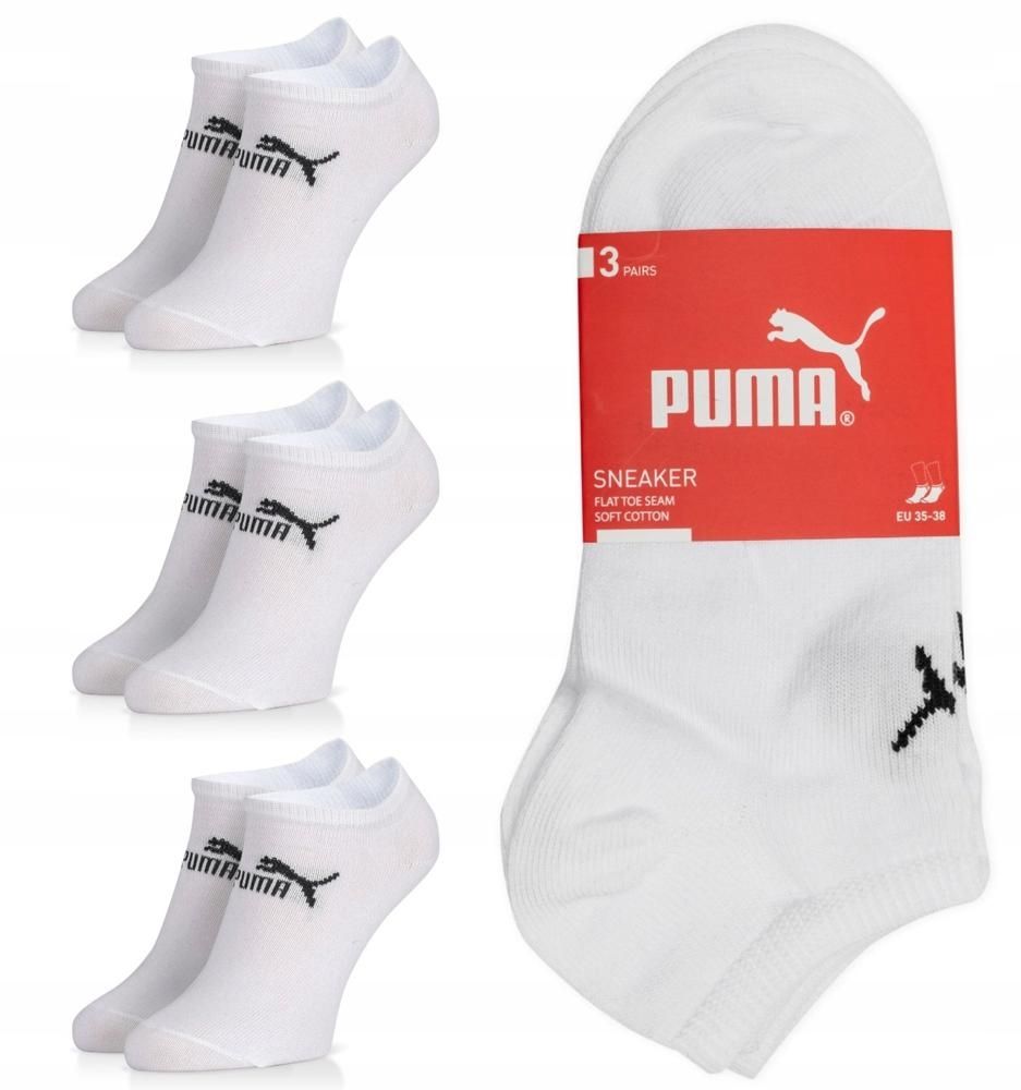 STOPKI PUMA 3 PAK BIAŁY