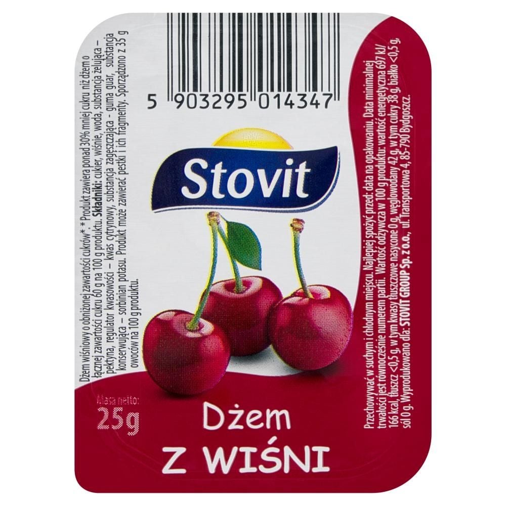 Stovit Dżem z wiśni 25 g