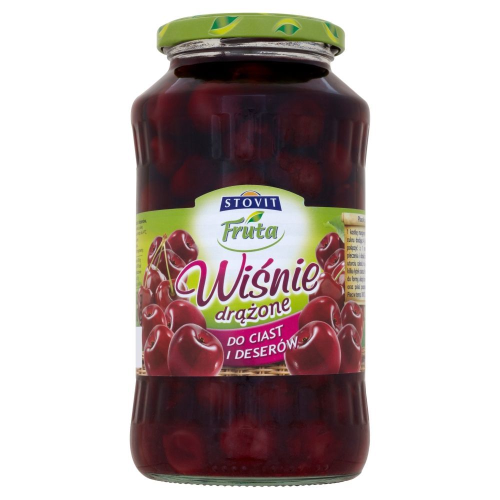 Stovit Fruta Wiśnie drążone do ciast i deserów 730 g