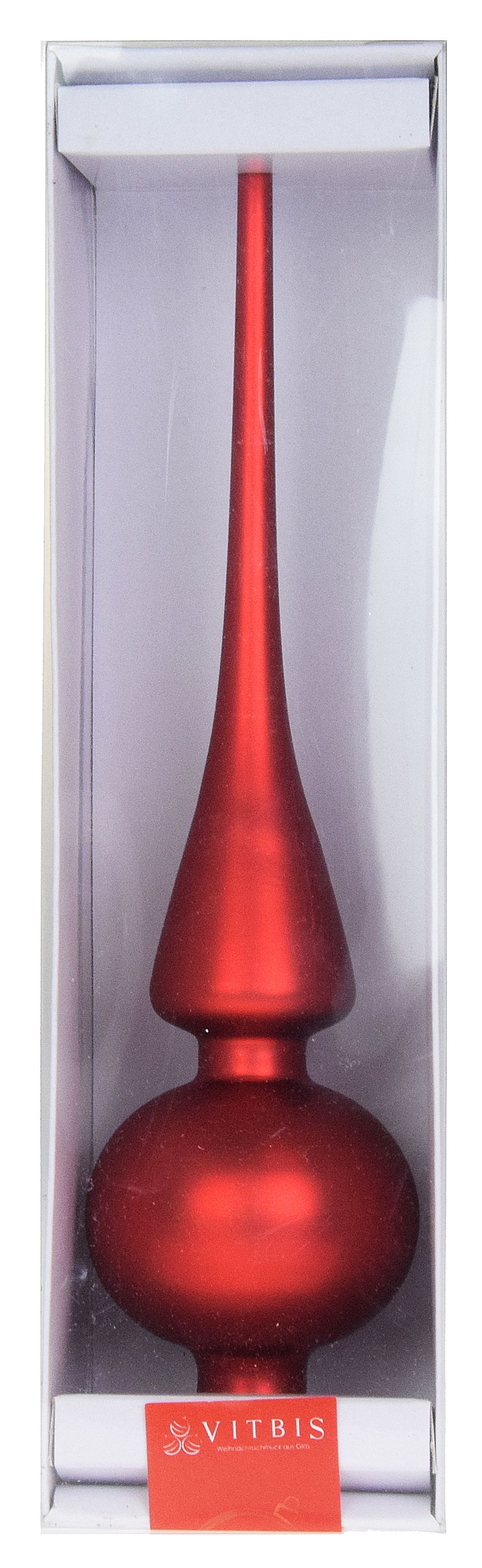 Świąteczny Szpic Gładki Vitbis Czerwony 26 cm