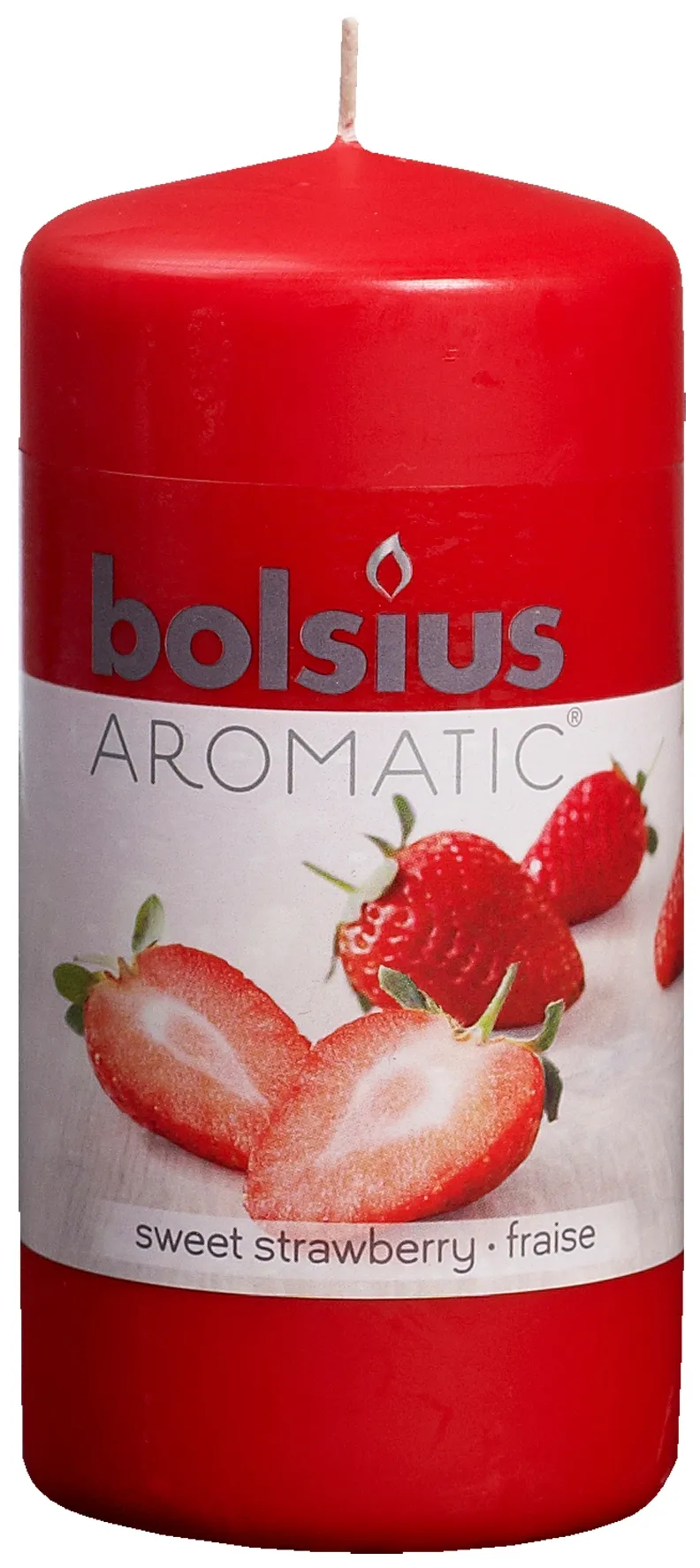 Świeca zapachowa BOLSIUS Świeca pieńkowa 120/60 Truskawka 103626640143