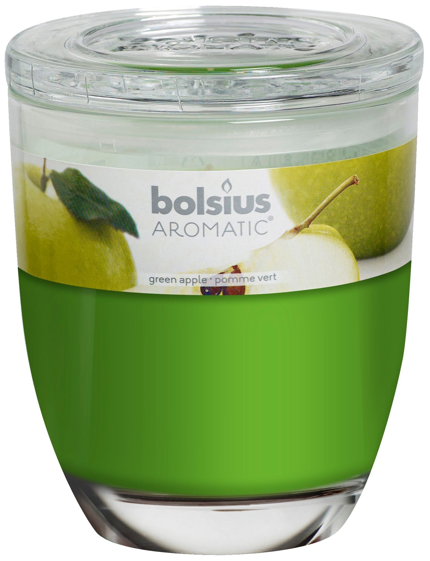 Świeca zapachowa BOLSIUS Świeca w szkle 120/100 Zielone jabłuszko 103625830385