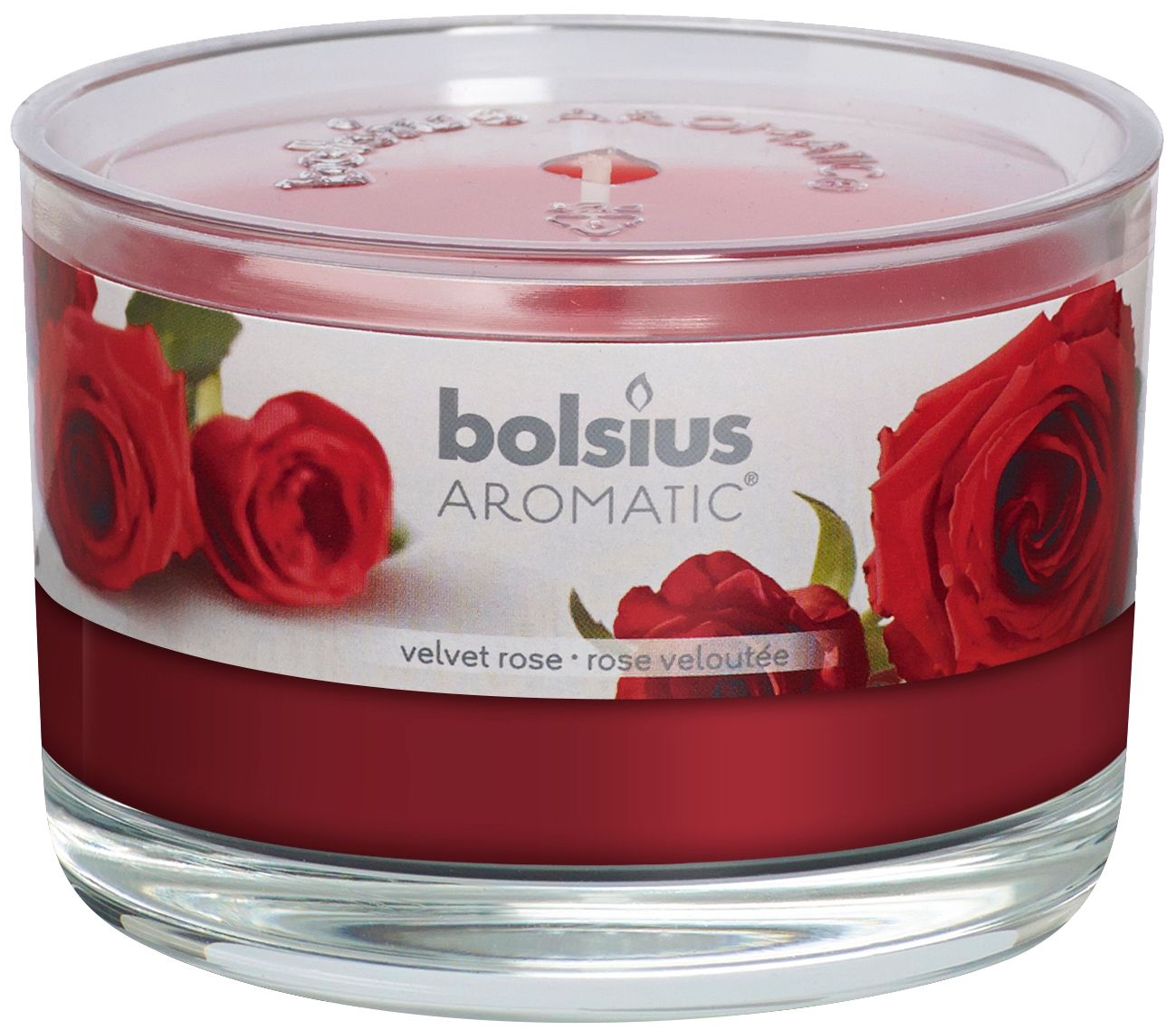 Świeca zapachowa BOLSIUS Świeca w szkle 63/90 Róża 103625820381