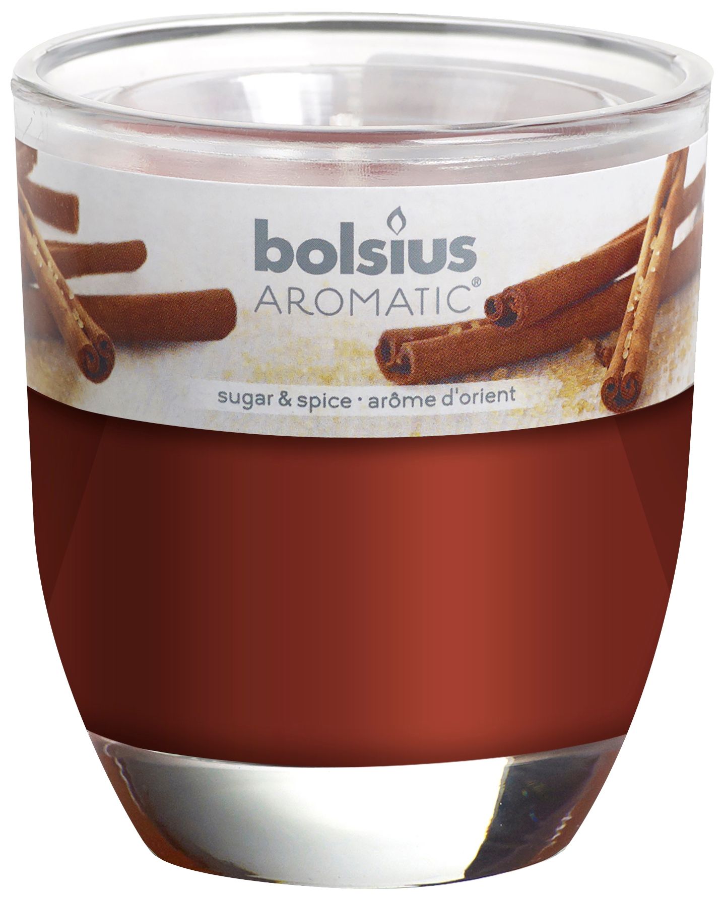 Świeca zapachowa BOLSIUS Świeca w szkle 80/70 Cynamon 103626150387