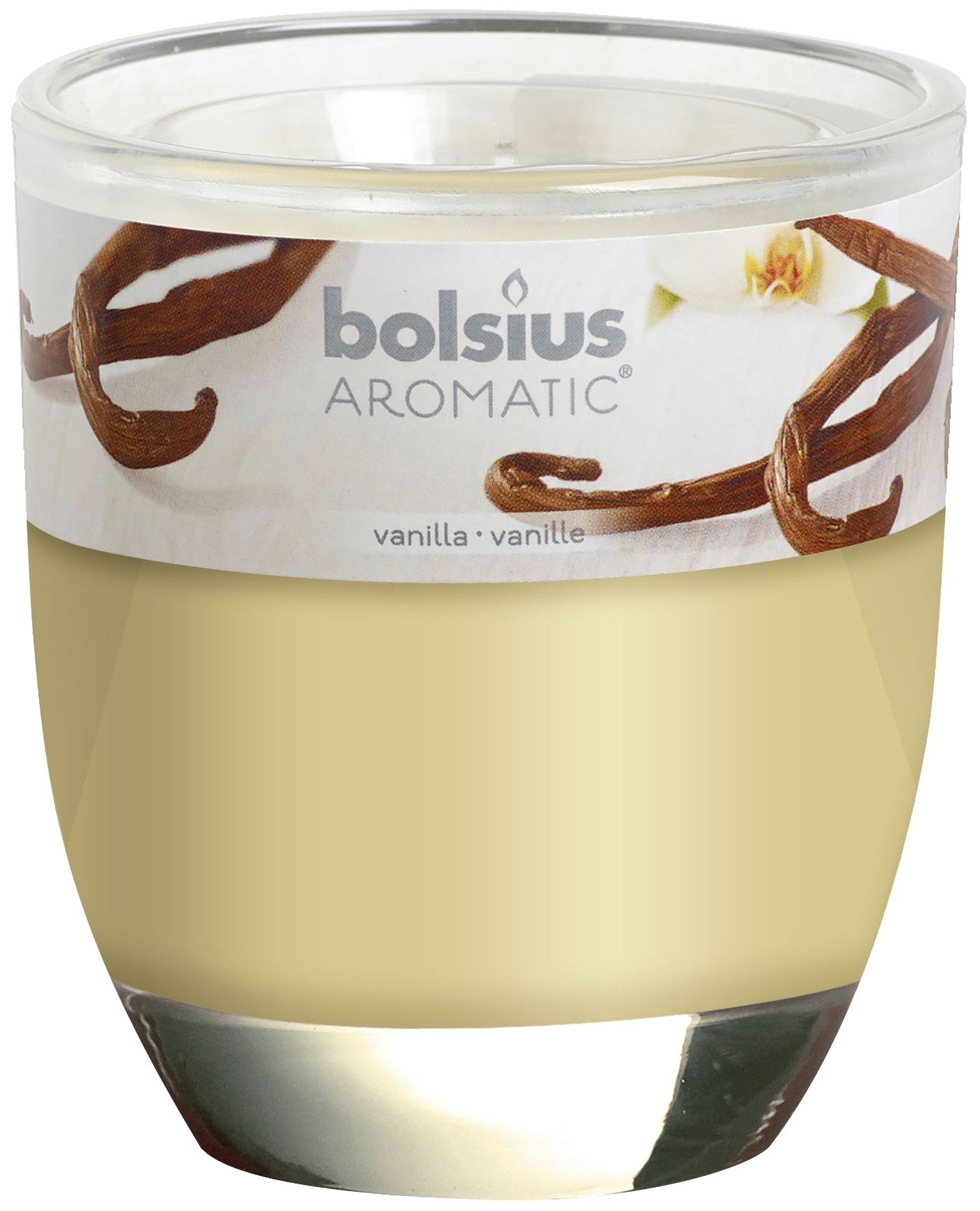 Świeca zapachowa BOLSIUS Świeca w szkle 80/70 Wanilia 103626150375