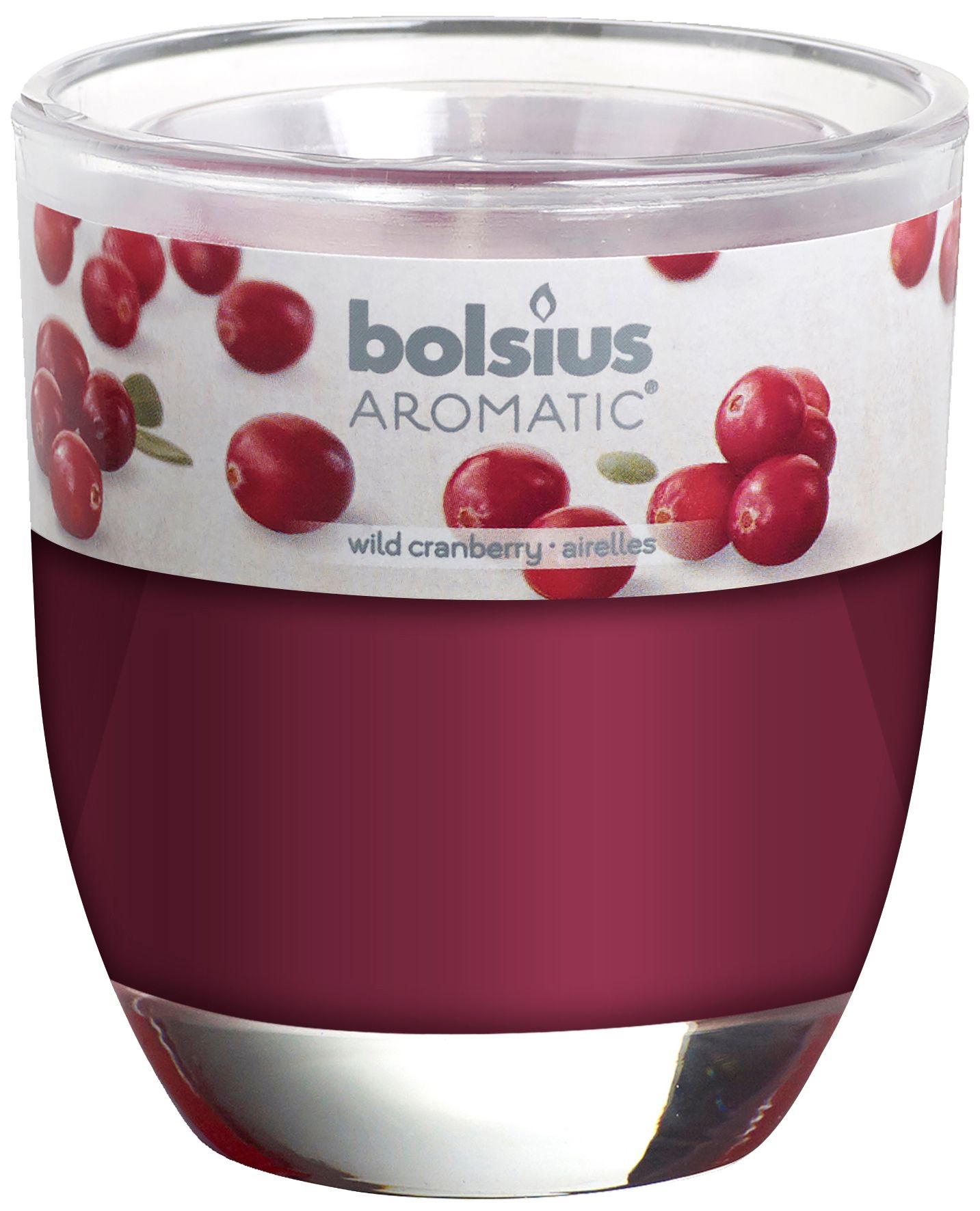 Świeca zapachowa BOLSIUS Świeca w szkle 80/70 Żurawina 103626150389