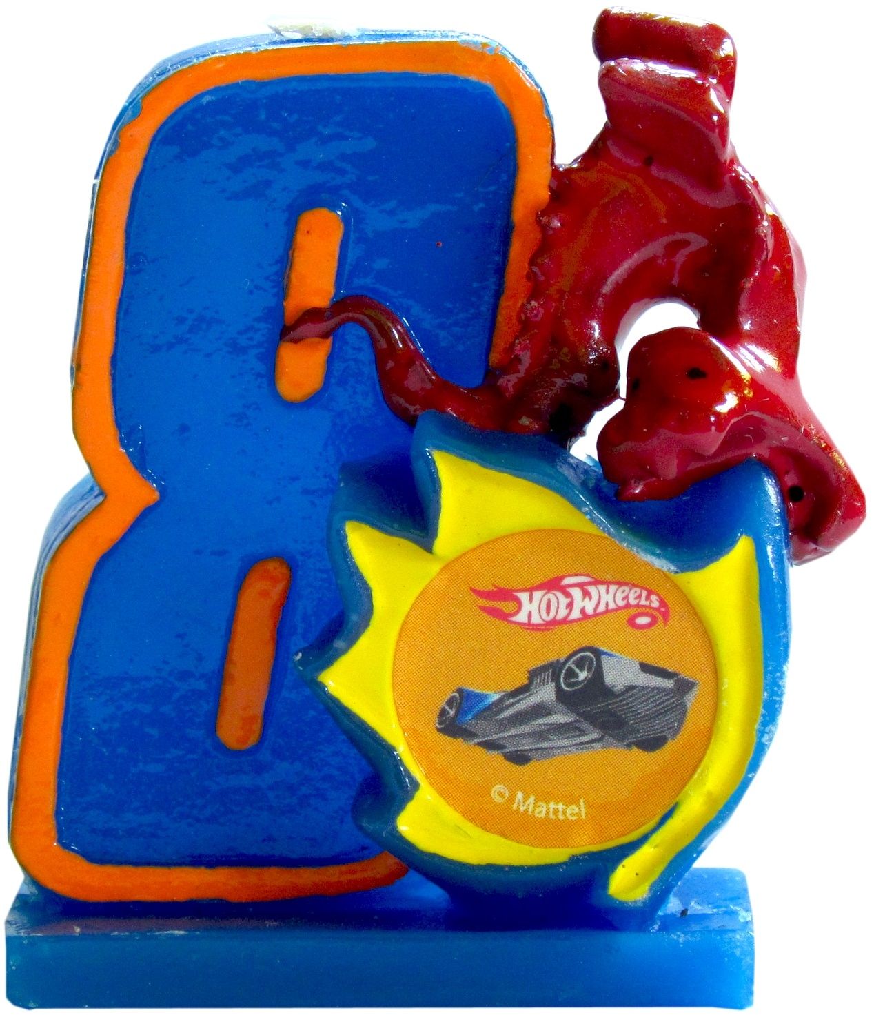 Świeczka ARPEX Hot Wheels nr. 8 - 1 szt. DY0043(8)HW