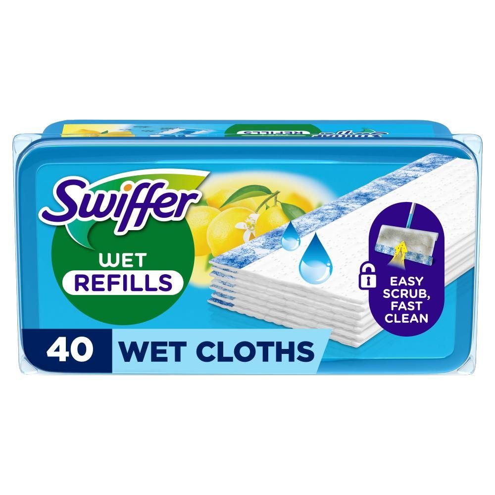 Swiffer Mokre chusteczki do podłóg Citrus Fresh x40