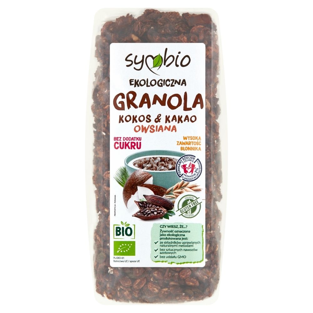 Symbio Ekologiczna granola owsiana kokos & kakao 350 g