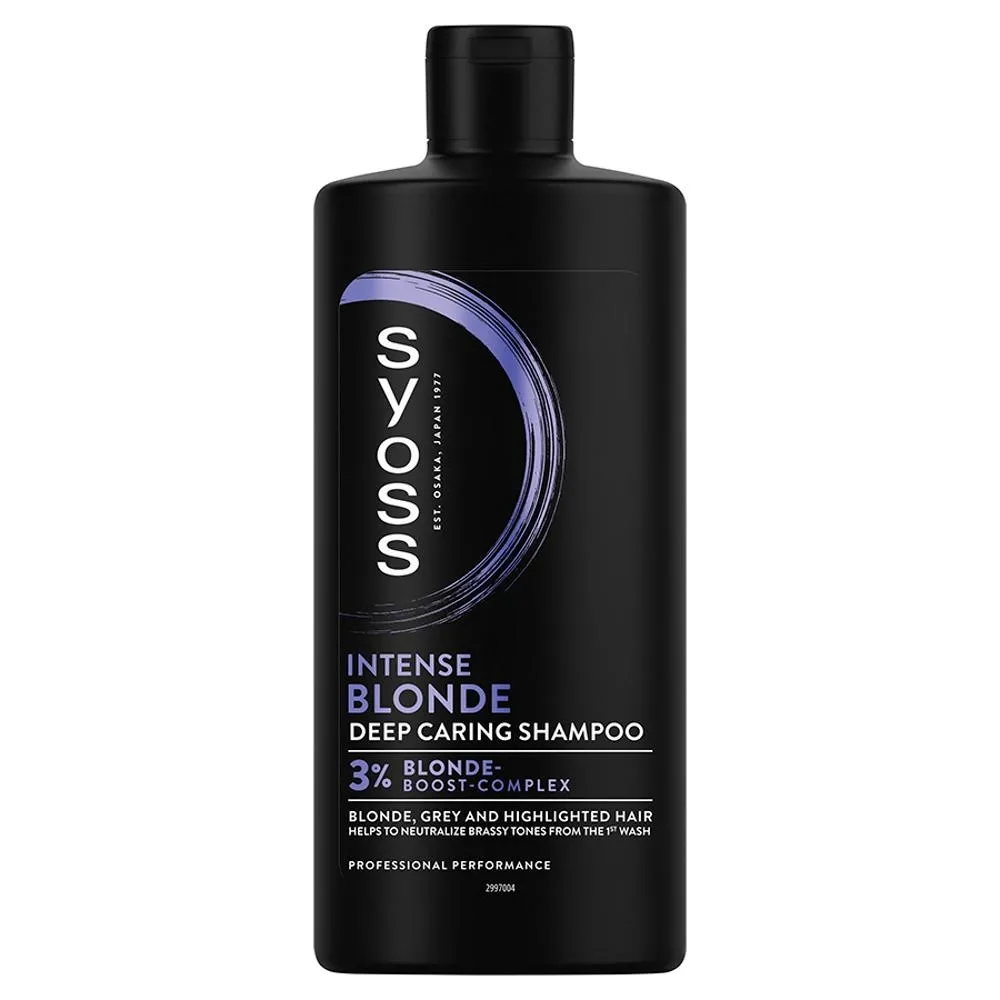 Syoss Intense Blonde Szampon do włosów blond siwych i rozjaśnionych 440 ml