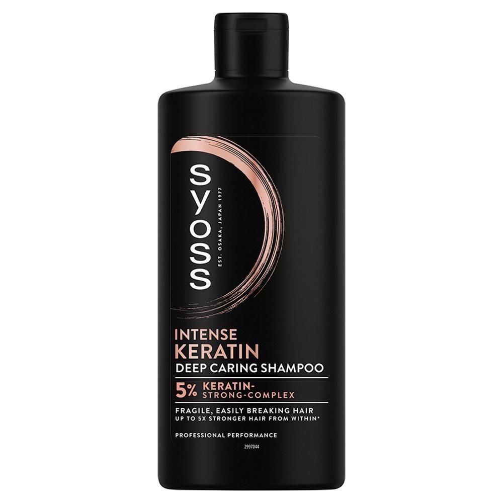 Syoss Intense Keratin Szampon głęboko pielęgnujący do włosów delikatnych i łamliwych 440 ml
