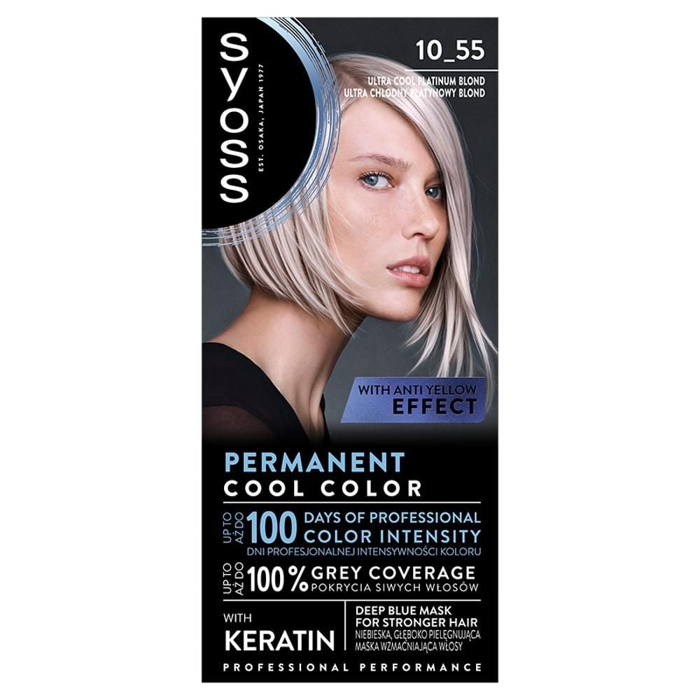 Syoss Krem koloryzujący 10_55 ultra chłodny platynowy blond