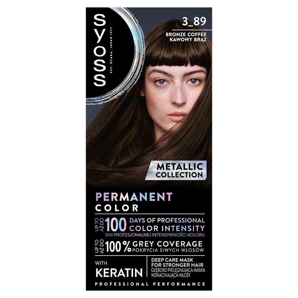 Syoss Metallic Collection Krem koloryzujący 3-89 kawowy brąz