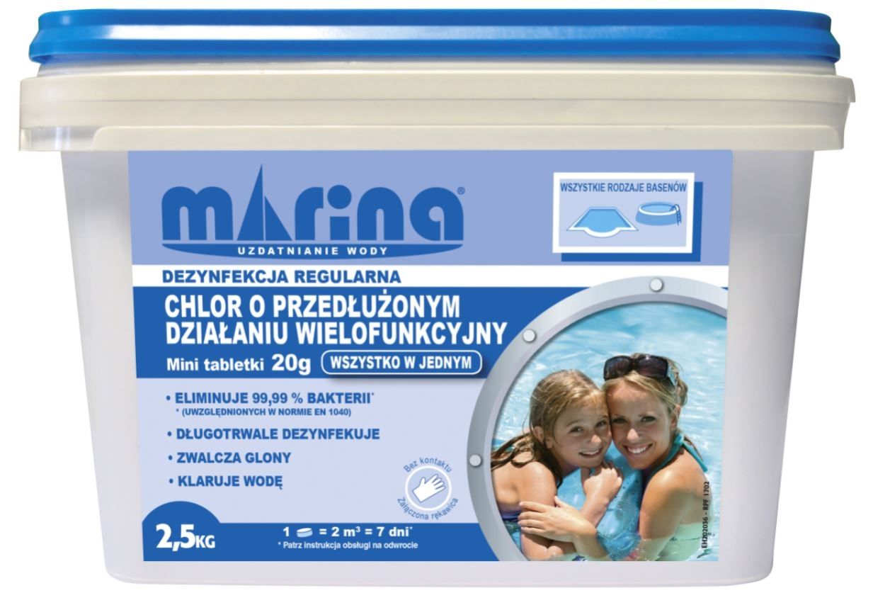Tabletki chlor przedłużone działanie 20g 2,5kg