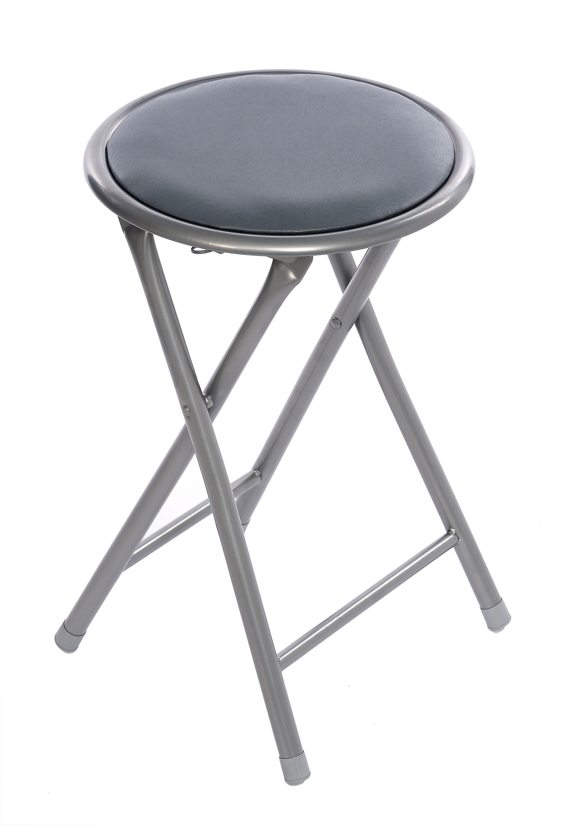 Taboret Składany Stołek Home Invest Basic Kuchenny Szary