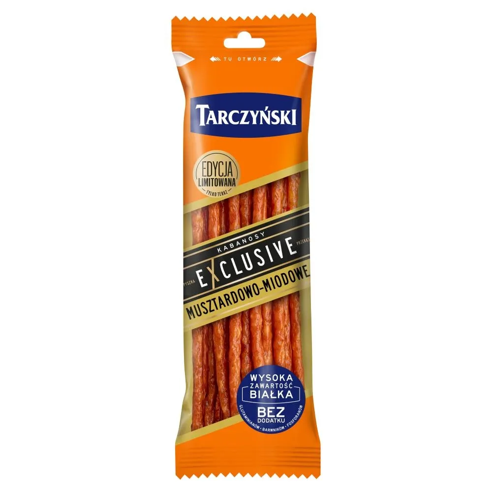 Tarczyński Kabanosy Exclusive musztardowo-miodowe 90 g