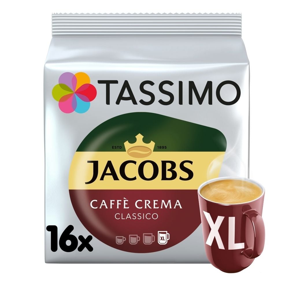 Фото - Кава Bosch Tassimo Jacobs Caffè Crema Classico XL Kawa w kapsułkach 132,8 g (16 sztuk 