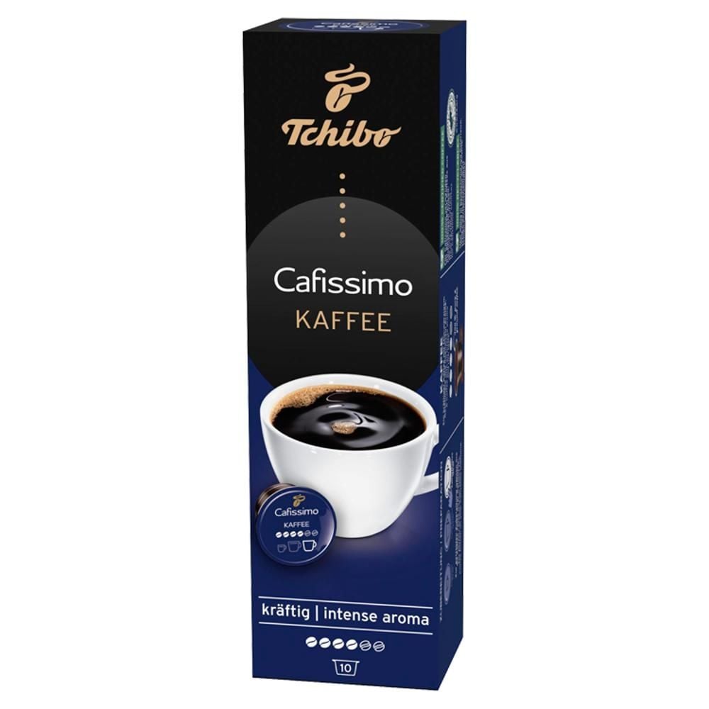 Tchibo Cafissimo Kaffee Intense Aroma Kawa palona mielona w kapsułkach 75 g (10 x 7,5 g)