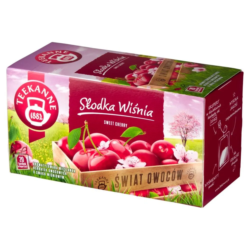 Teekanne Aromatyzowana mieszanka herbatek owocowych słodka wiśnia 50 g