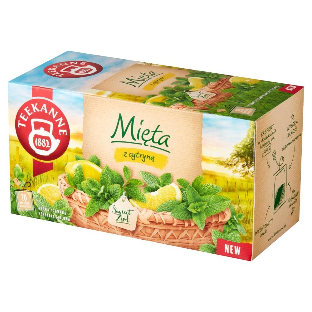 Teekanne Świat Ziół Herbatka ziołowa mięta z cytryną 30 g (20 x 1,5 g)