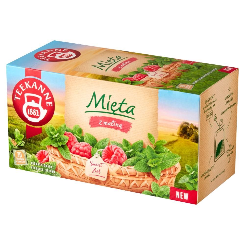 Teekanne Świat Ziół Herbatka ziołowa mięta z maliną 30 g (20 x 1,5 g)