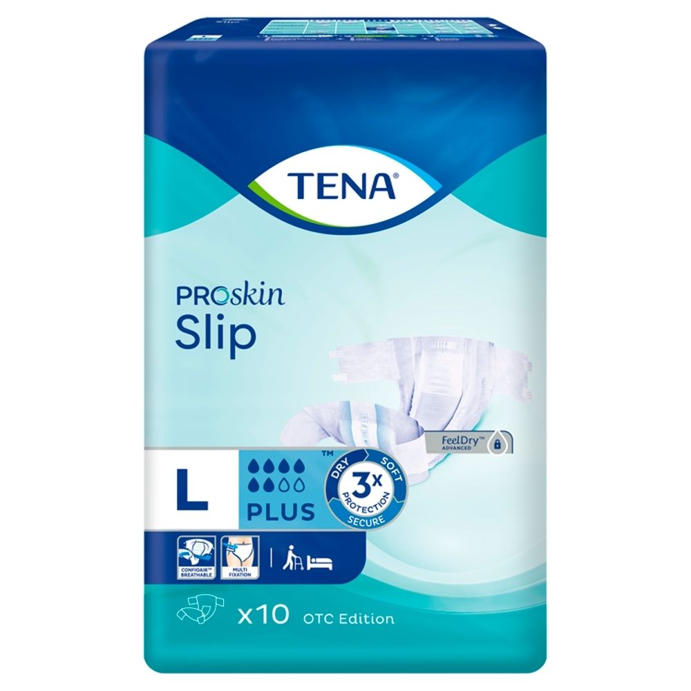 TENA Slip Plus Large OTC Edition Pieluchomajtki 10 sztuk