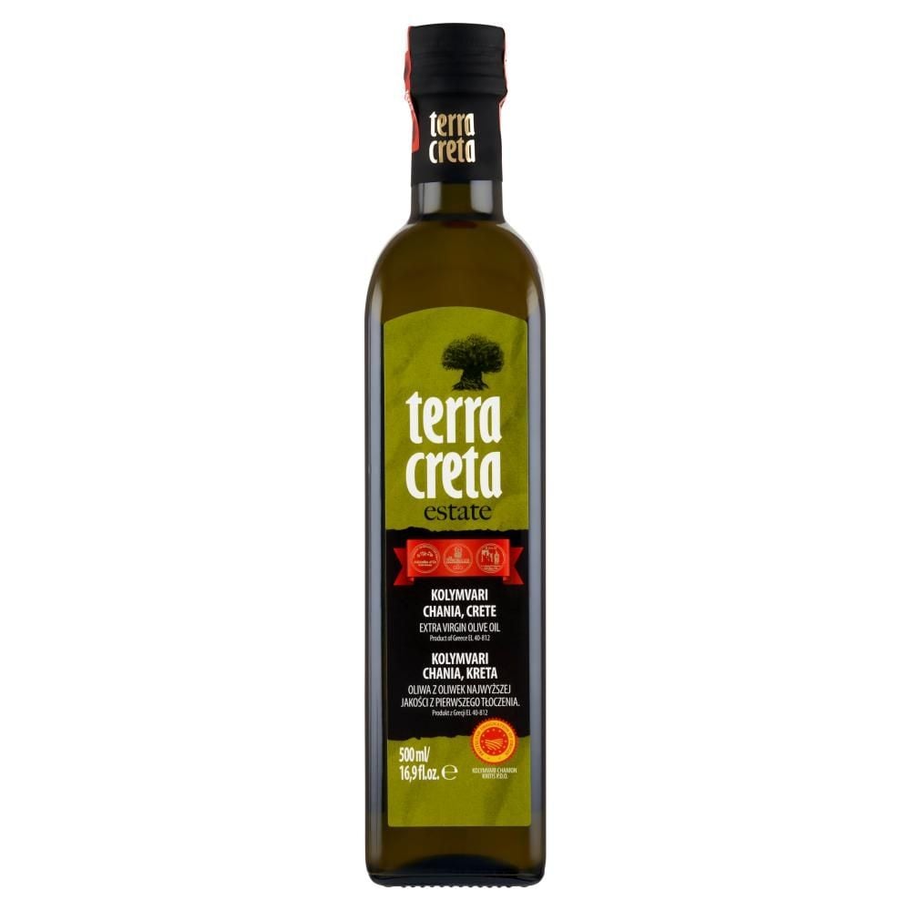 Terra Creta Kolymvari Chania Kreta Oliwa z oliwek najwyższej jakości z pierwszego tłoczenia 500 ml