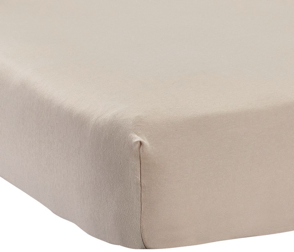 TEX Prześcieradło Jersey 100% Bawełna 90x200 Beż