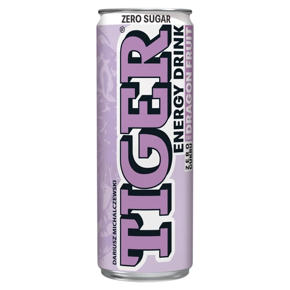 Tiger Zero cukru Napój gazowany o smaku dragon fruit 250 ml