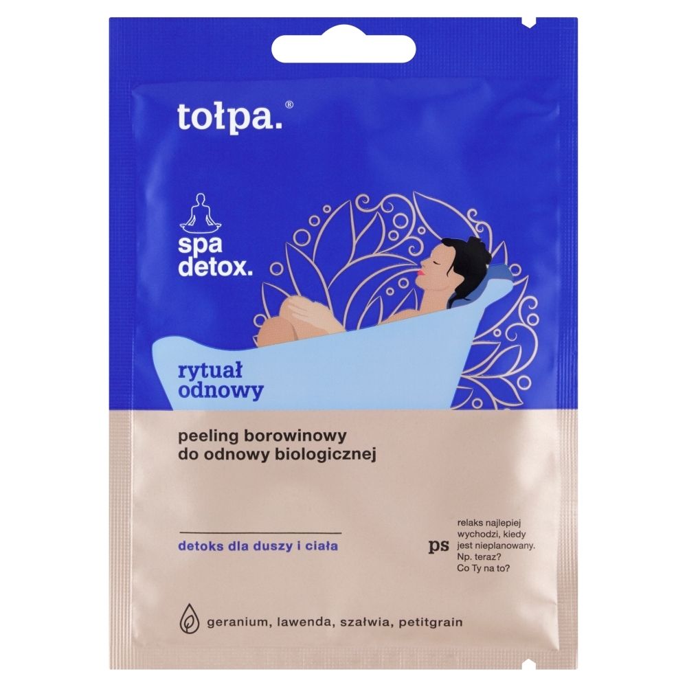 tołpa spa detox rytuał odnowy Peeling borowinowy do odnowy biologicznej 42 g