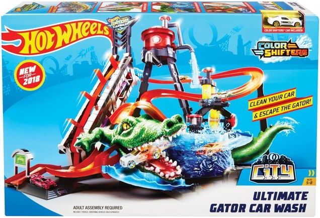 Tor HOT WHEELS Mega Myjnia Atak Krokodyla FTB67