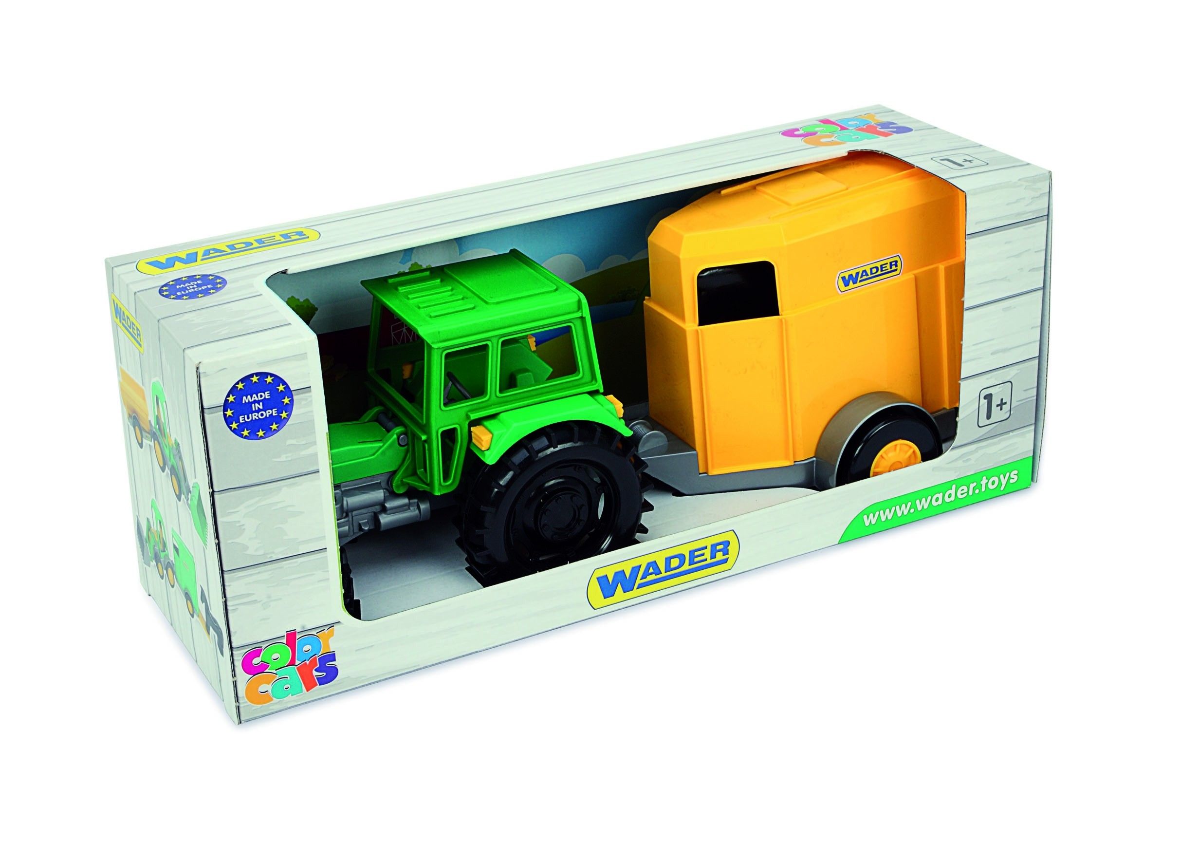 Traktor WADER Traktor Farmer z przyczepą 35020
