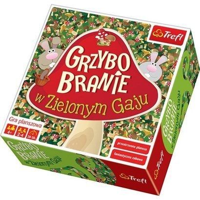 Trefl gra grzybobranie w zielonym gaju