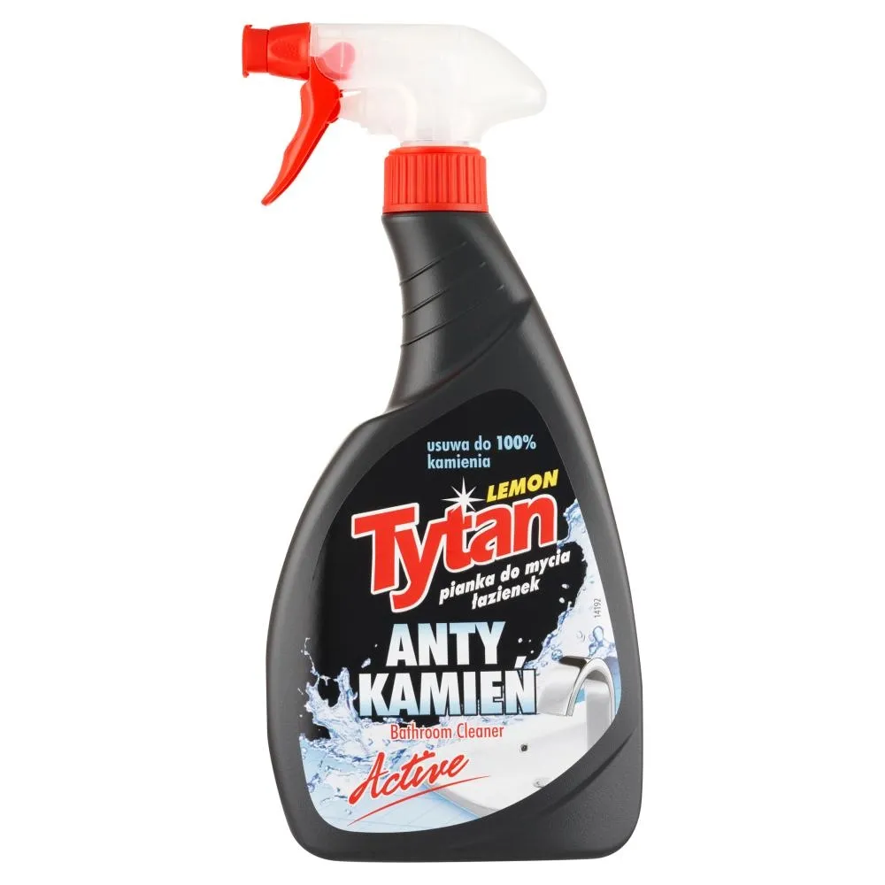 Tytan Anty kamień Pianka do mycia łazienek lemon 500 g