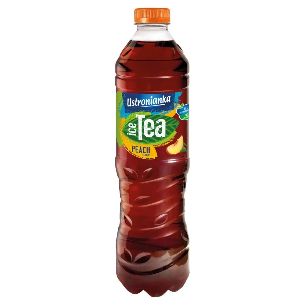 Ustronianka Ice Tea Napój niegazowany o smaku brzoskwiniowym 1,5 l
