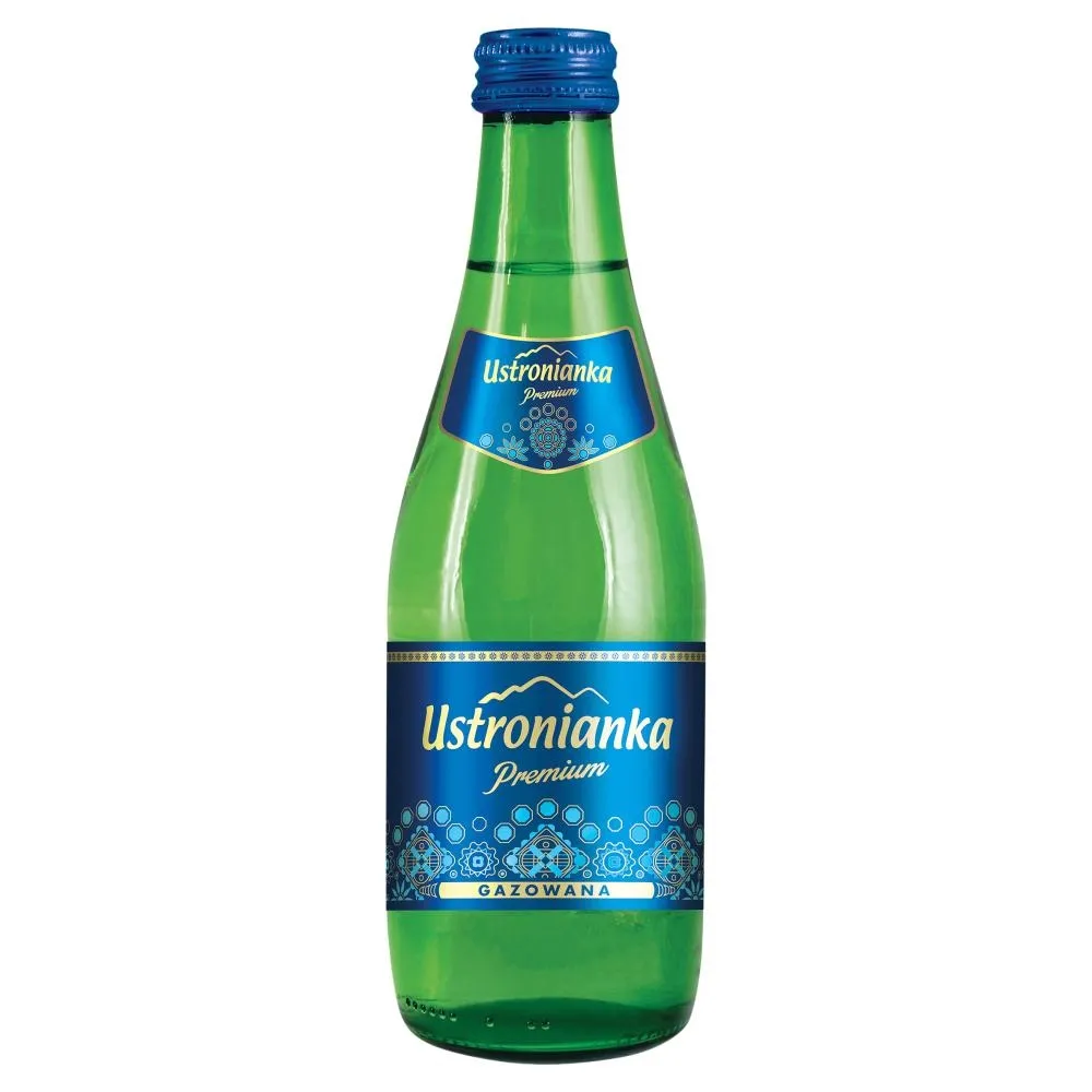 Ustronianka Premium Woda źródlana gazowana 330 ml
