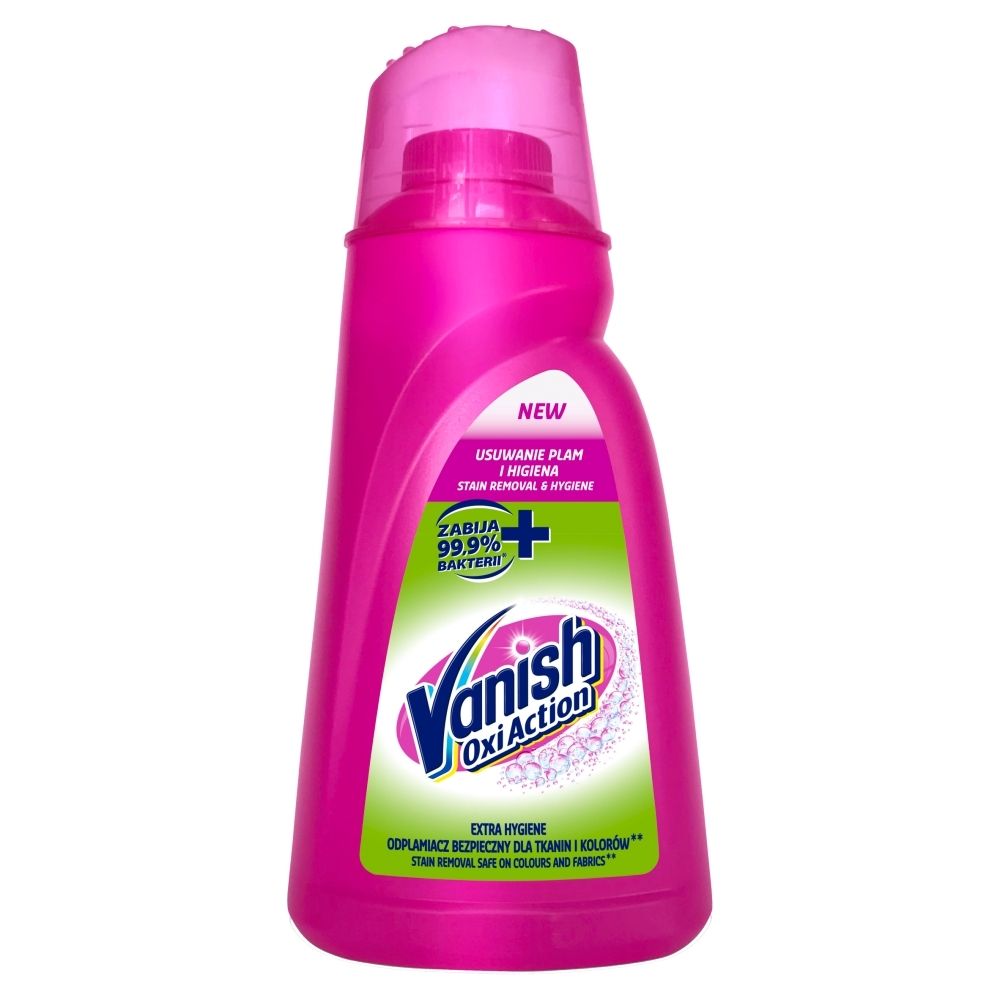 Vanish Oxi Action Extra Hygiene Odplamiacz do tkanin w płynie 1,4 l