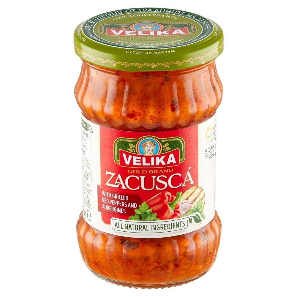 Velika Zacuska Pasta warzywna z grillowanej czerwonej papryki i grillowanego bakłażana 245 g