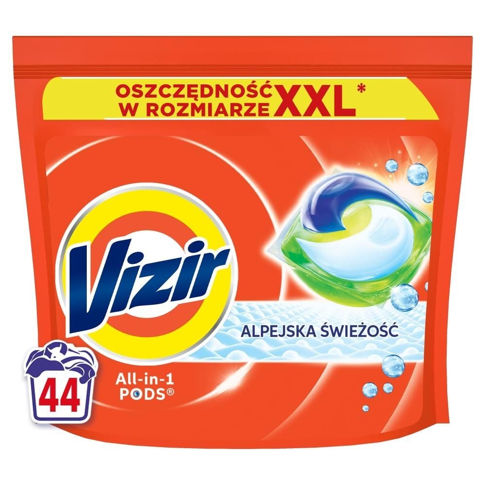 Vizir Alpine Fresh PODS Kapsułki do prania, 44 prań