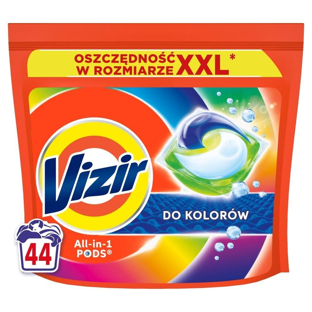 Vizir KAPSUŁKI do kolorowych tkanin Kapsułki do prania, 44 prań